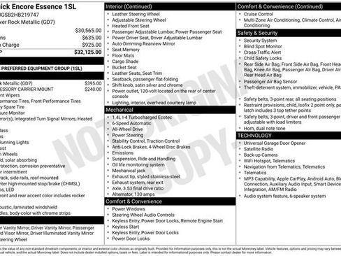 Used 2017 Buick Encore Essence AWD/4WD image 6