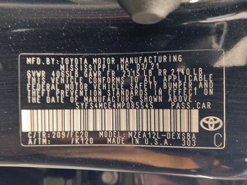 Used 2021 Toyota Corolla SE FWD image 33