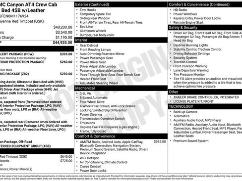Used 2021 GMC Canyon AT4 w/ Driver Alert Package AWD/4WD image 46