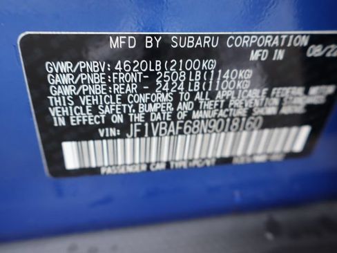 Certified 2022 Subaru WRX Premium AWD/4WD image 44