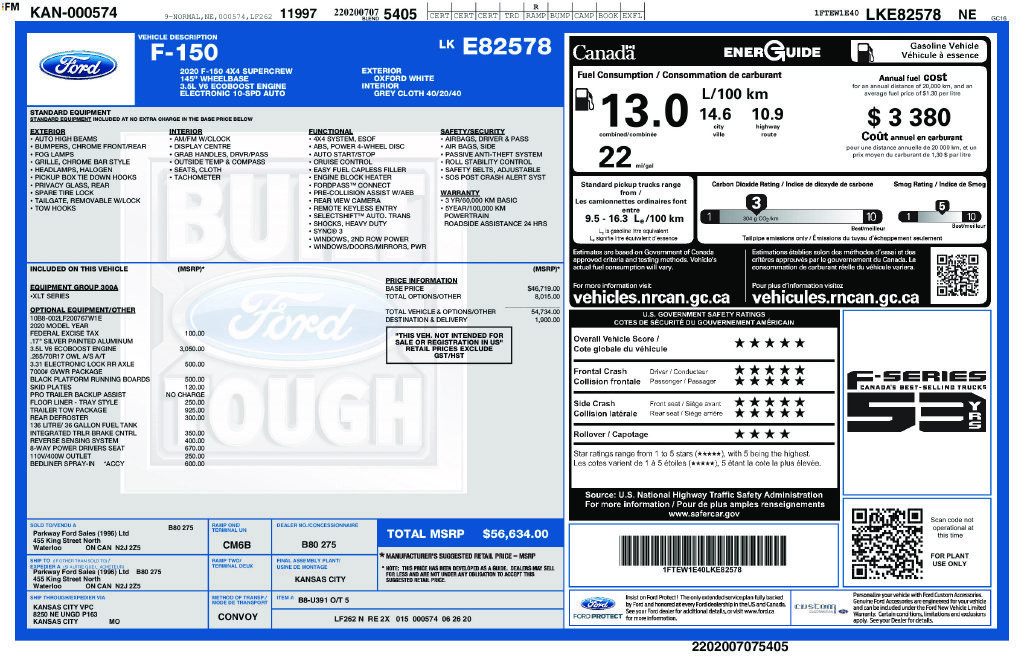 Used 2020 Ford F150 XLT w/ Trailer Tow Package AWD/4WD image 1