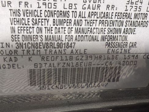 Used 2024 Nissan Versa SV w/ Trunk Package FWD image 23