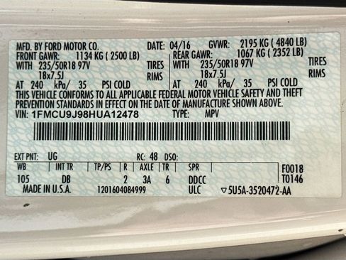 Used 2017 Ford Escape Titanium w/ Equipment Group 301A image 31