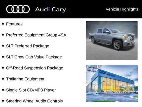 Used 2015 GMC Sierra 1500 SLT w/ SLT Crew Cab Value Package AWD/4WD image 3