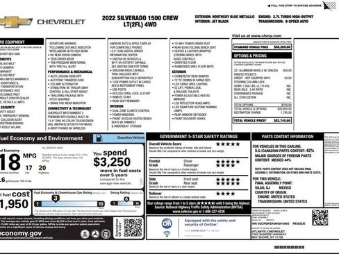 Used 2022 Chevrolet Silverado 1500 LT AWD/4WD image 3