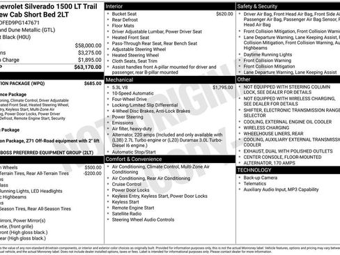 Used 2023 Chevrolet Silverado 1500 LT Trail Boss w/ Protection Package AWD/4WD image 37