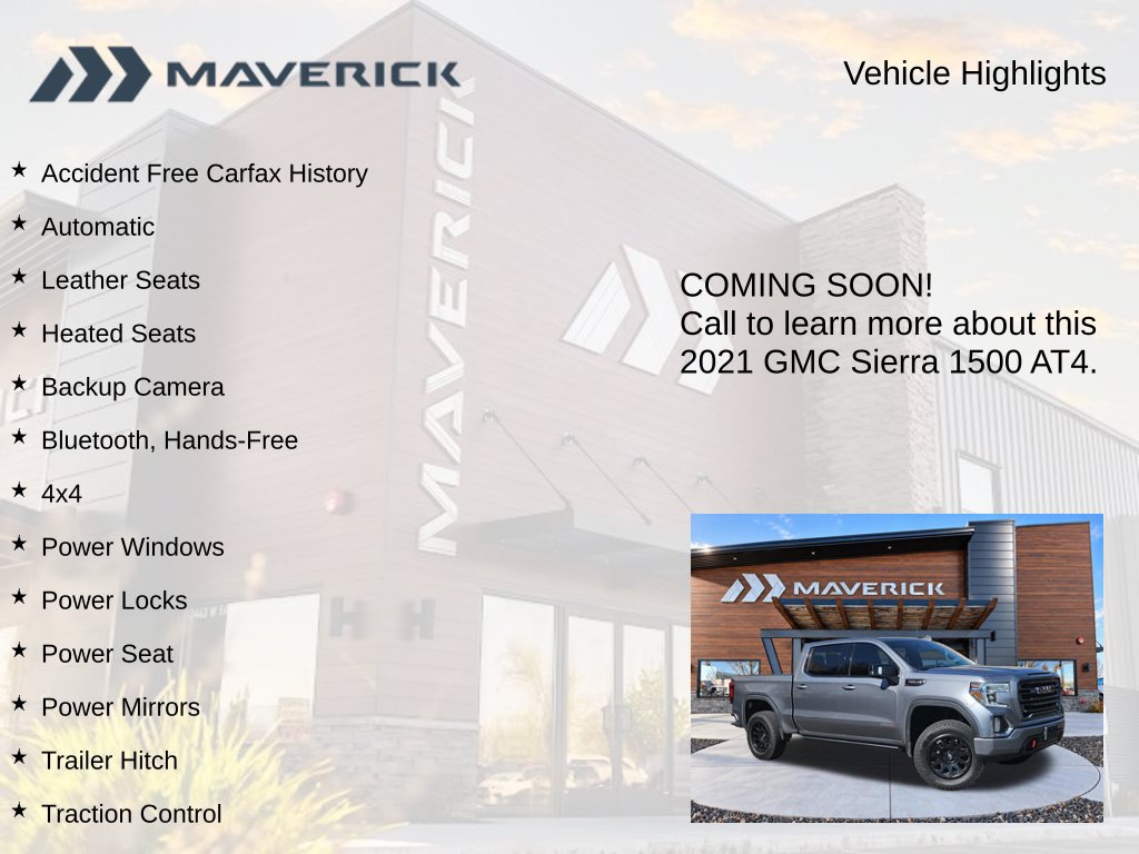 Used 2021 GMC Sierra 1500 AT4 AWD/4WD image 3