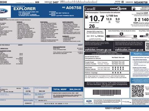 Used 2022 Ford Explorer Limited w/ Class IV Trailer Tow Package AWD/4WD image 8