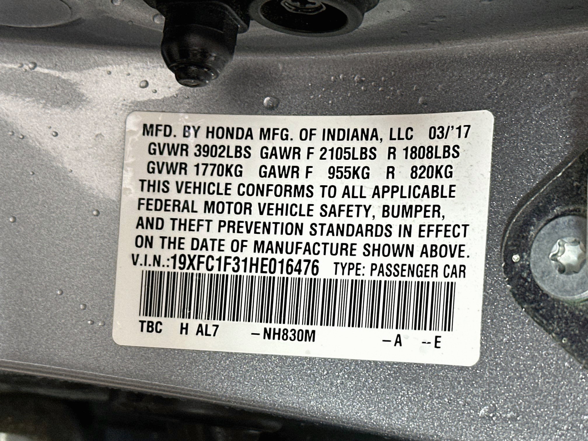 Used 2017 Honda Civic EX-T image 30