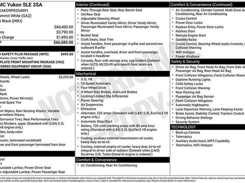 Used 2023 GMC Yukon SLE w/ Gmc Pro Safety Plus Package AWD/4WD image 2