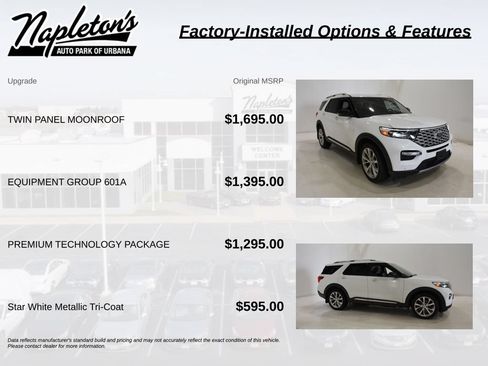 Used 2021 Ford Explorer Platinum w/ Equipment Group 601A AWD/4WD image 4