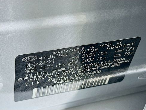 Certified 2022 Hyundai Ioniq Blue image 30