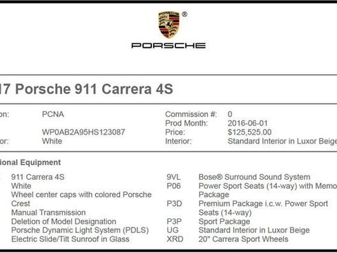 Used 2017 Porsche 911 Carrera 4S AWD/4WD image 7