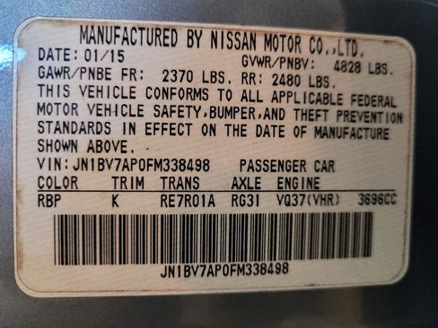 Used 2015 INFINITI Q50 Premium w/ All Weather Package RWD image 33