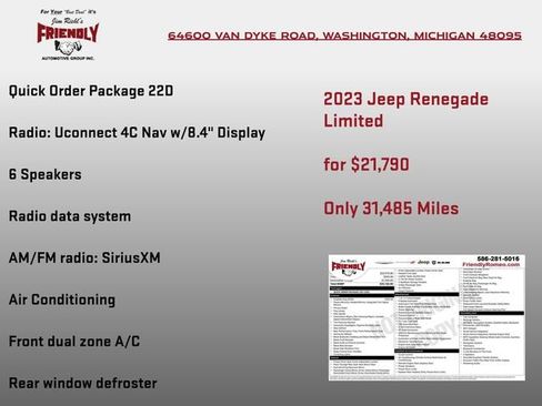 Used 2023 Jeep Renegade Limited AWD/4WD image 3