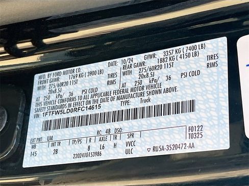 Used 2024 Ford F150 Lariat w/ Equipment Group 502A High image 32