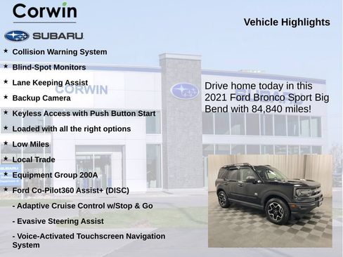 Used 2021 Ford Bronco Sport Big Bend AWD/4WD image 6