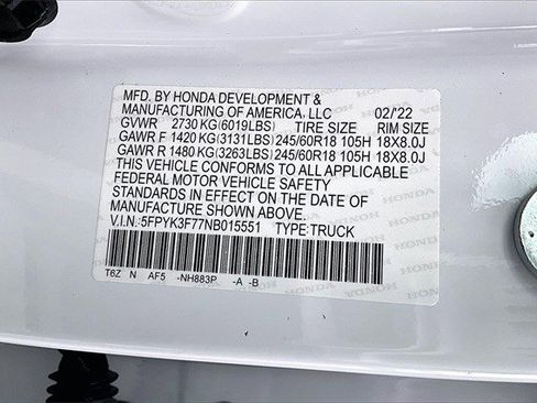 Certified 2022 Honda Ridgeline RTL-E image 20