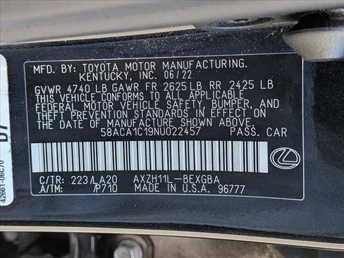 Used 2022 Lexus ES 300h w/ Accessory Package 2 FWD image 24