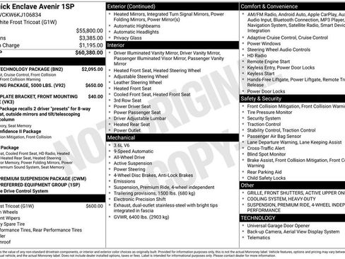 Used 2019 Buick Enclave Avenir w/ Avenir Technology Package image 39