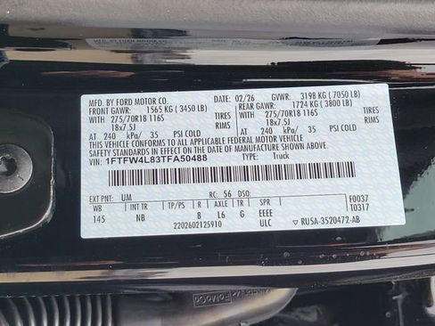 New 2026 Ford F150 Tremor w/ Equipment Group 402A High image 16