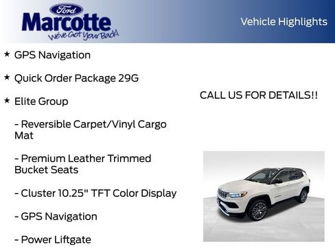 Used 2023 Jeep Compass Limited w/ Elite Group AWD/4WD image 8