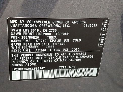 Used 2019 Volkswagen Atlas SE w/ Towing Package image 28