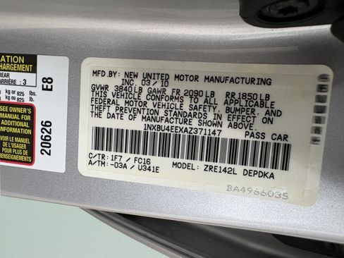 Used 2010 Toyota Corolla LE image 30