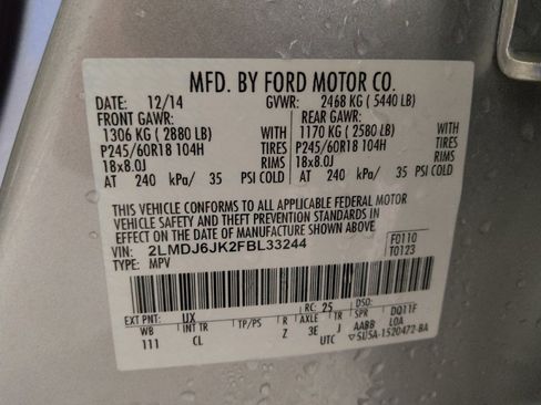 Used 2015 Lincoln MKX FWD w/ Equipment Group 102A image 33