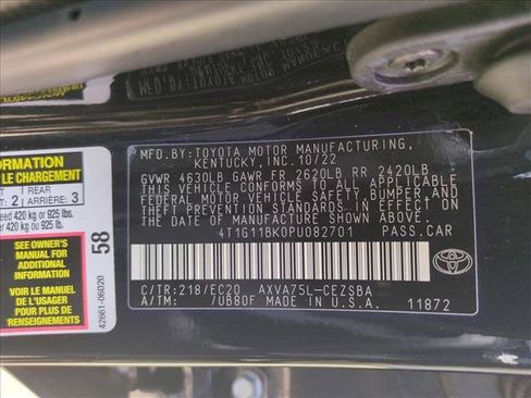 Certified 2023 Toyota Camry SE AWD/4WD image 23