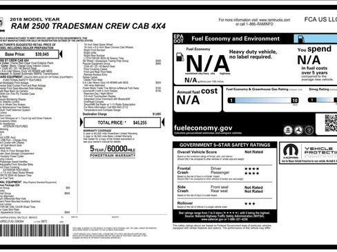 Used 2018 RAM 2500 Tradesman w/ Chrome Appearance Group image 9