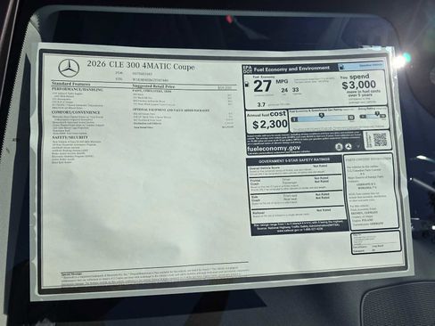 New 2026 Mercedes-Benz CLE 300 4MATIC Coupe image 10
