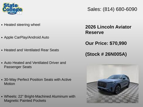 Used 2026 Lincoln Aviator Reserve AWD/4WD image 36