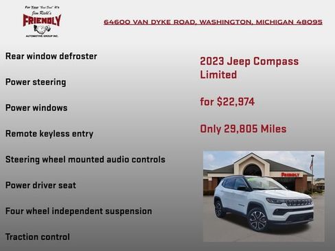 Used 2023 Jeep Compass Limited AWD/4WD image 10