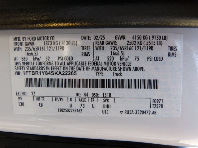 Used 2025 Ford Transit 250 Low Roof w/ Exterior Upgrade Package RWD image 36