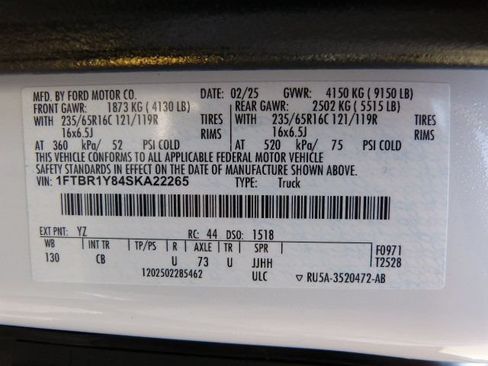 Used 2025 Ford Transit 250 Low Roof w/ Exterior Upgrade Package RWD image 36