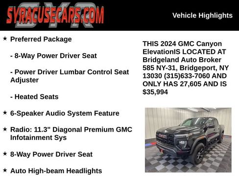 Used 2024 GMC Canyon Elevation AWD/4WD image 5