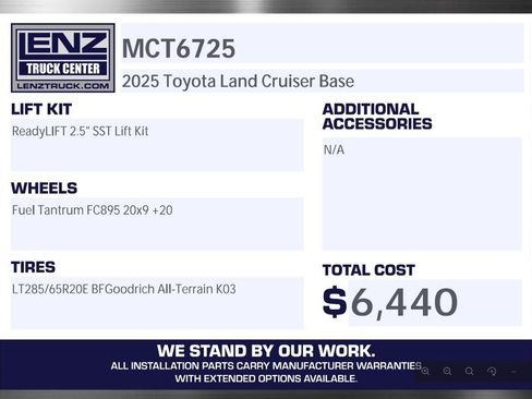 Used 2025 Toyota Land Cruiser AWD/4WD image 2