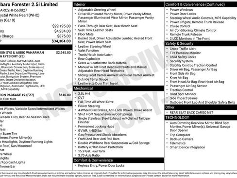 Used 2017 Subaru Forester 2.5i Limited image 5