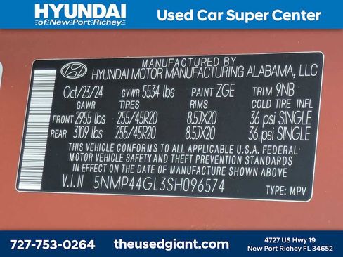 Used 2025 Hyundai Santa Fe Limited FWD image 49