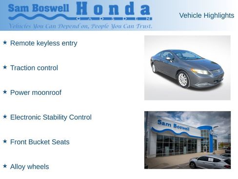 Used 2012 Honda Civic EX image 5