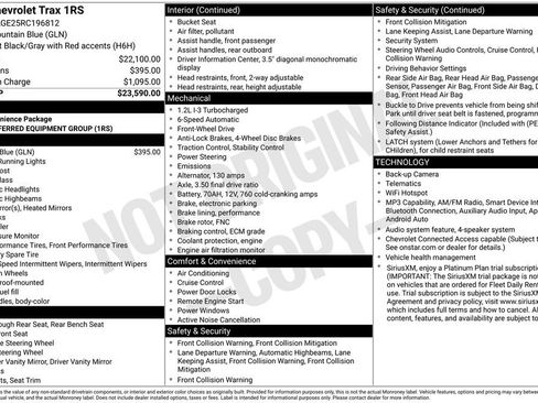 Used 2024 Chevrolet Trax RS FWD image 6