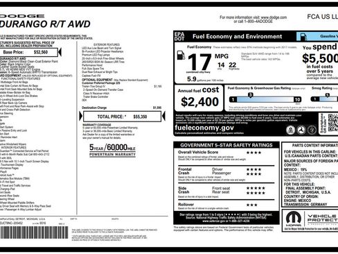 Used 2022 Dodge Durango R/T w/ Trailer Tow Group IV AWD/4WD image 8