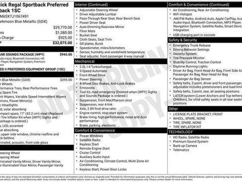 Used 2018 Buick Regal Preferred w/ Sights and Sounds Package image 7