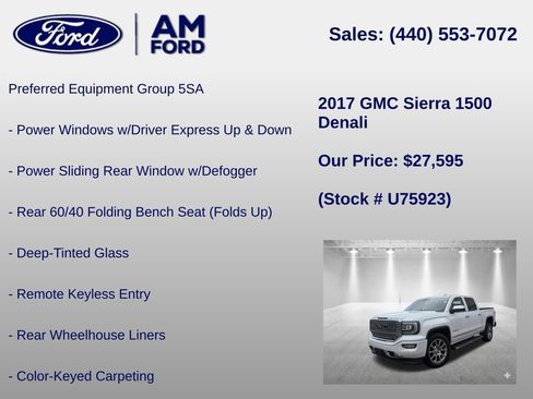 Used 2017 GMC Sierra 1500 Denali AWD/4WD image 6