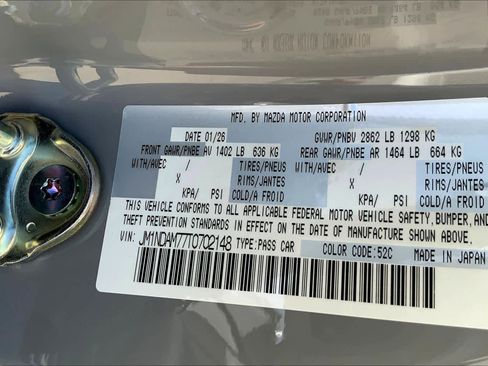 New 2026 MAZDA MX-5 Miata RF Grand Touring image 21