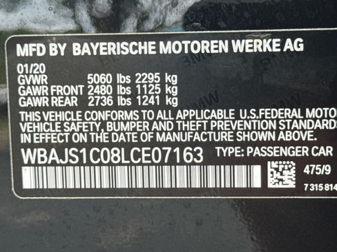 Used 2020 BMW 540i w/ Premium Package RWD image 38