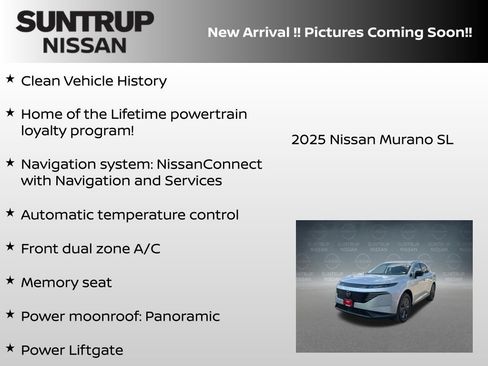 Certified 2025 Nissan Murano SL AWD/4WD image 6