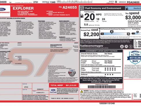 Used 2023 Ford Explorer ST w/ Equipment Group 401A AWD/4WD image 5