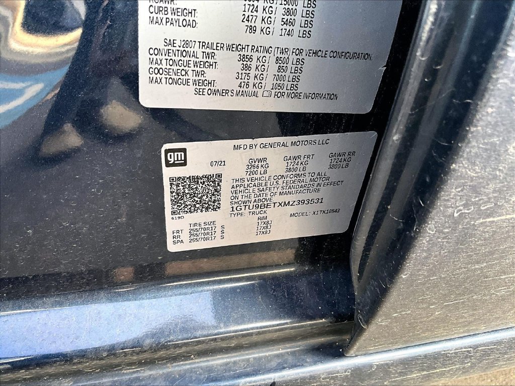 Used 2021 GMC Sierra 1500 SLE AWD/4WD image 9